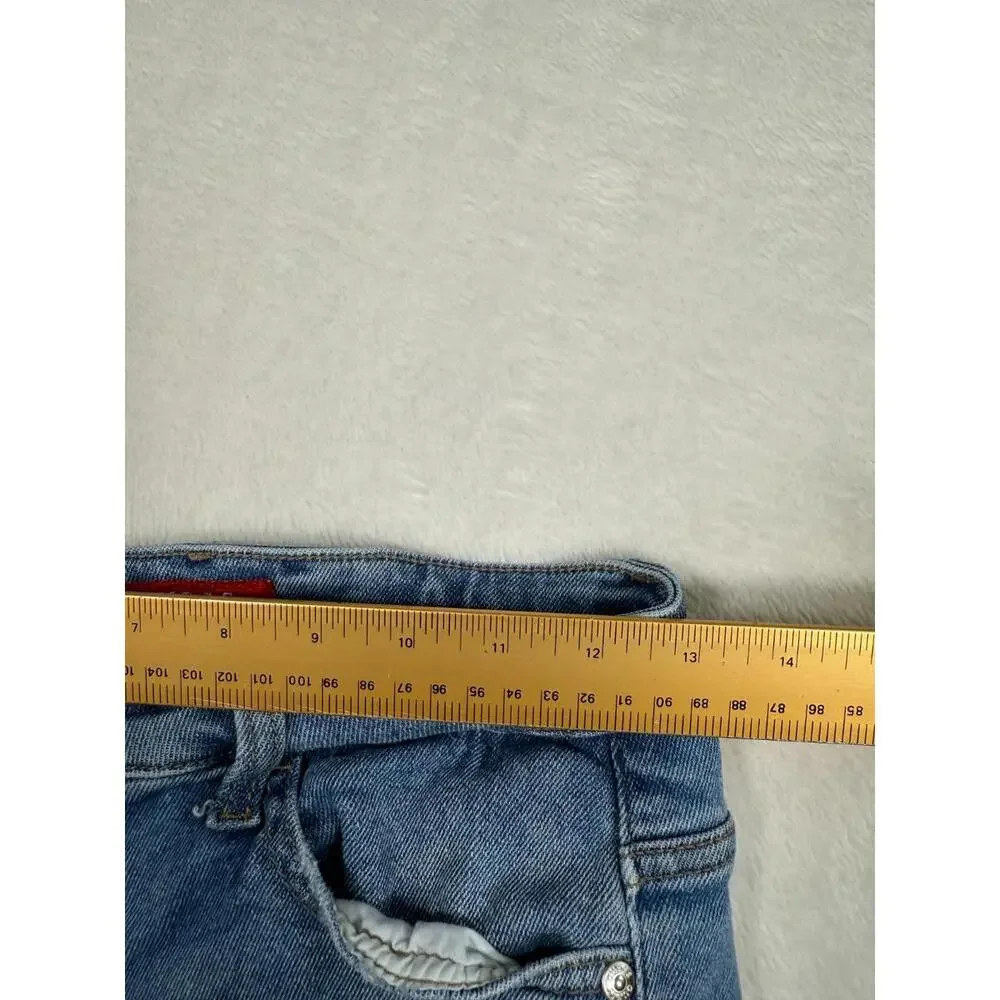 Guess‎ Distressed Denim Cutoff Shorts Women’s Size 27 Blue Frayed Hem - Picture 5 of 9